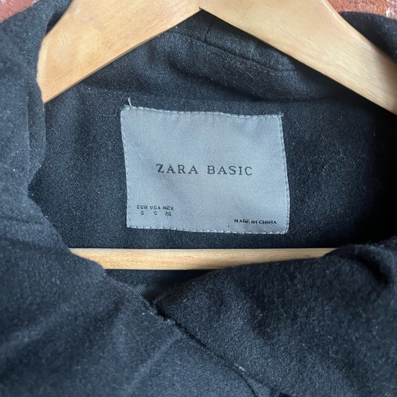 Zara Wool-Blend Jacket | sz: small | black - Picture 4 of 6
